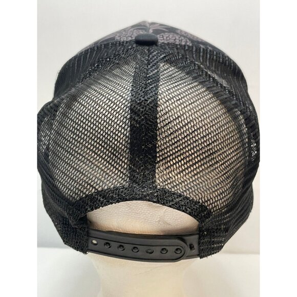 Hawaii Pineapple trucker mesh hat cap 6 1/2" snap back Surfware black - Picture 3 of 7